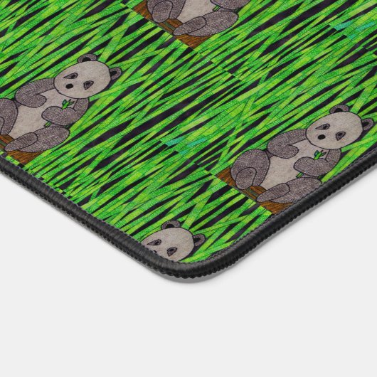 Panda (Muster) - Schreibtischmatte (Ecke)