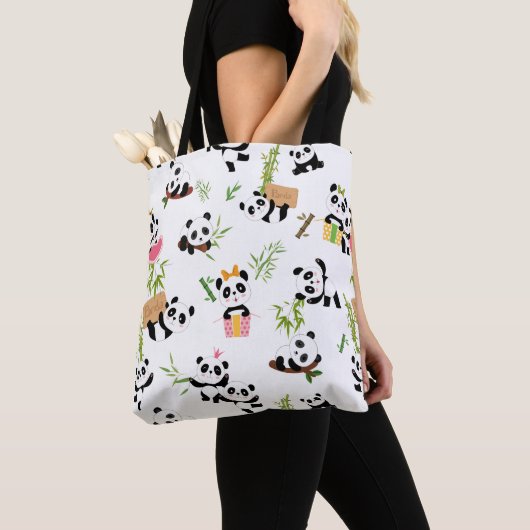 Panda-Muster Tasche (Von Nahem)