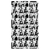 Panda Muster White BG Kleine Geschenktüte (Rückseite)