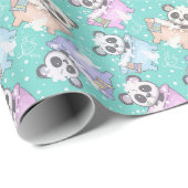 Panda Muster Wrapping Paper Geschenkpapier (Rolleneckpunkt)