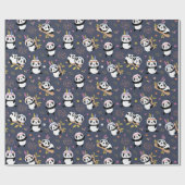 Panda Muster Wrapping Paper Geschenkpapier (Flach)