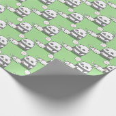 Panda Muster Wrapping Paper Geschenkpapier (Ecke)