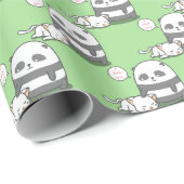 Panda Muster Wrapping Paper Geschenkpapier (Rolleneckpunkt)