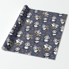 Panda Muster Wrapping Paper Geschenkpapier
