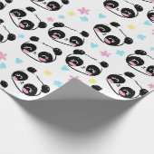 Panda Muster Wrapping Paper Geschenkpapier (Ecke)
