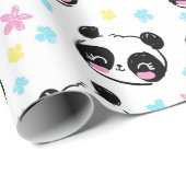 Panda Muster Wrapping Paper Geschenkpapier (Rolleneckpunkt)