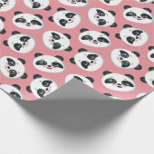 Panda Muster Wrapping Paper Geschenkpapier (Ecke)