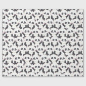 Panda Muster Wrapping Paper Geschenkpapier (Flach)