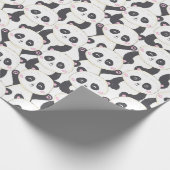 Panda Muster Wrapping Paper Geschenkpapier (Ecke)