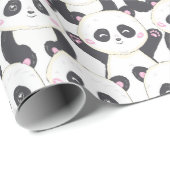 Panda Muster Wrapping Paper Geschenkpapier (Rolleneckpunkt)