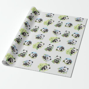 Panda Muster Wrapping Paper Geschenkpapier