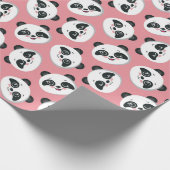 Panda Muster Wrapping Paper Geschenkpapier (Ecke)