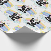 Panda Muster Wrapping Paper Geschenkpapier (Ecke)