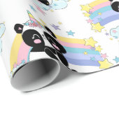 Panda Muster Wrapping Paper Geschenkpapier (Rolleneckpunkt)