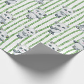 Panda Muster Wrapping Paper Geschenkpapier (Ecke)