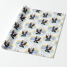 Panda Muster Wrapping Paper Geschenkpapier