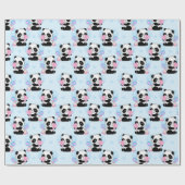 Panda Muster Wrapping Paper Geschenkpapier (Flach)