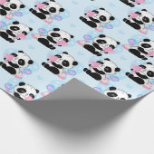 Panda Muster Wrapping Paper Geschenkpapier (Ecke)