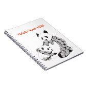 Panda-Mutter u. Baby CUB Notizblock (Rechte Seite)