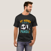 Panda My Agenda Is To Pet A Panda Bear T-Shirt (Vorne ganz)