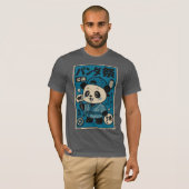 Panda nach Dark T-Shirt (Vorne ganz)