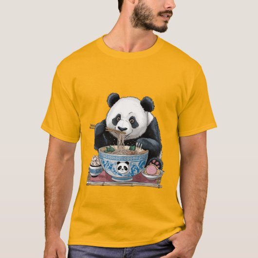Panda-Nadeln T-Shirt (Vorderseite)