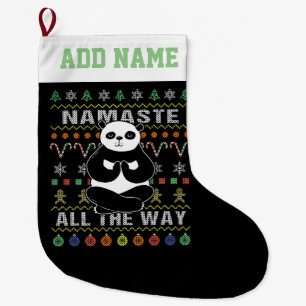 Panda Namaste Der ganze Weg zum Weihnachten Großer Weihnachtsstrumpf