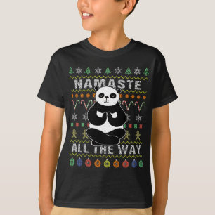 Panda Namaste Der ganze Weg zum Weihnachten T-Shirt