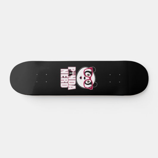 Panda Nerd Girl Skateboard (Horizontal)