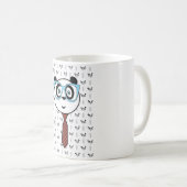 Panda Nerd - Hintergrund 2 Kaffeetasse (VorderseiteRechts)