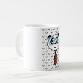 Panda Nerd - Hintergrund 2 Kaffeetasse (Vorderseite Links)