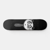 Panda Nerd - Schwarz und Weiß Skateboard (Horizontal)