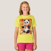 Panda new year Party — Cartoon  style designed   T-Shirt (Vorne ganz)