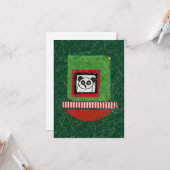 Panda Nicht vorbereitete Grußkarte Karte (Vorderseite/Rückseite Beispiel)