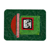 Panda Nicht vorbereiteter Kühlschrank Magnet (Horizontal)