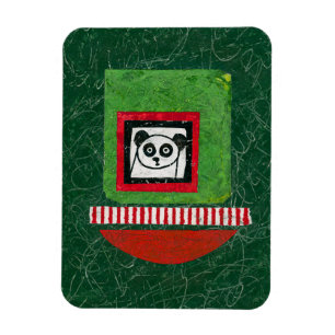 Panda Nicht vorbereiteter Kühlschrank Magnet