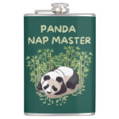 Panda Nickerchen Master Flachmann (Vorderseite)