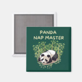 Panda Nickerchen Master Magnet (Vorderseite/Rückseite)