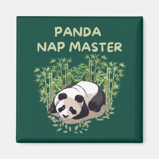 Panda Nickerchen Master Magnet (Vorne)