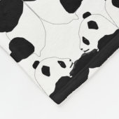 Panda Niedlich Design Fleece Blanket (Ecke)