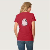 Panda Niedlich Design T - Shirt (Rückseite Vollansicht)