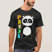 Panda Niedlich Panda Bär Riesenpanda T-Shirt (Vorderseite)