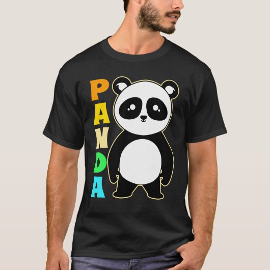 Panda Niedlich Panda Bär Riesenpanda T-Shirt (Vorderseite)