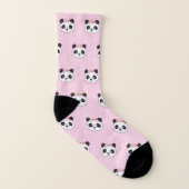 Panda Niedlich rosa Muster Socken (Rechts - Außen)