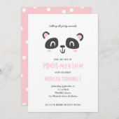 Panda niedlicher, leuchtend bunter Geburtstag (Vorne/Hinten)