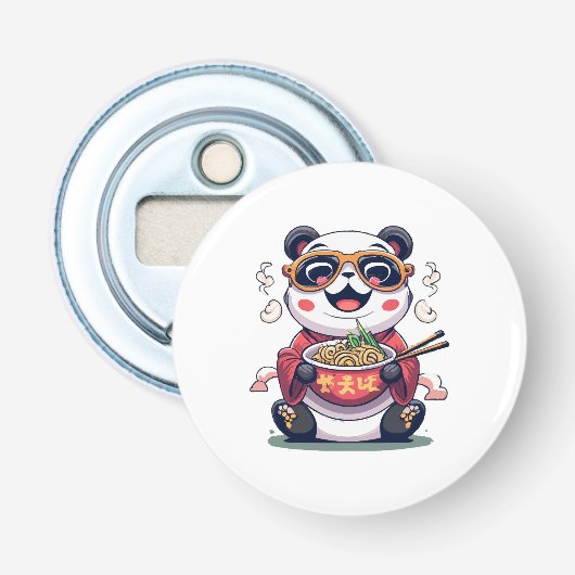 Panda Noodles Flaschenöffner (Vorderseite)