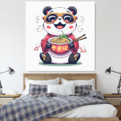Panda Noodles Leinwanddruck (Insitu (Schlafzimmer))