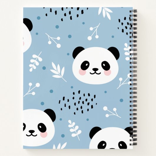 Panda-Notebook Notizblock (Rückseite)