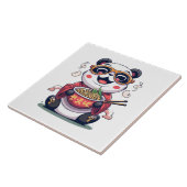 Panda-Nudeln Fliese (Seite)