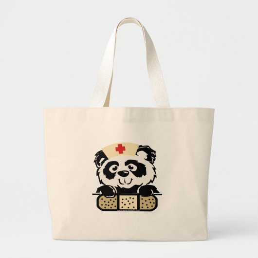 Panda Nurse Jumbo Stoffbeutel (Vorne)